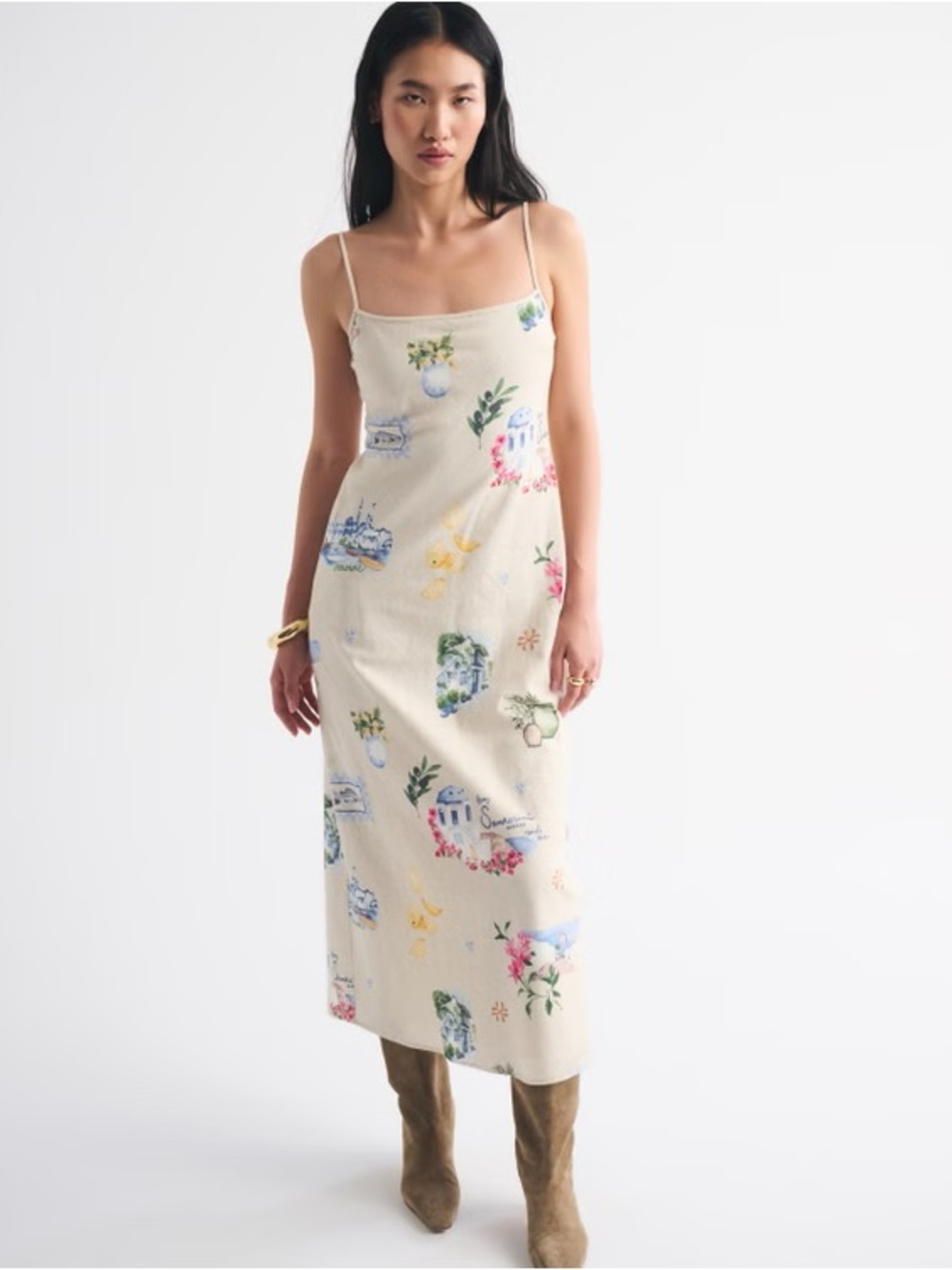 NWT A&F Julia Slip Linen Dress